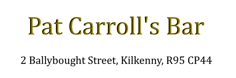 lacken pitch putt club kilkenny sponsor pat carrolls bar